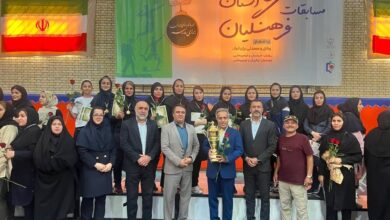 قهرمانی تیم والیبال بانوان ناحیه سه شیراز قهرمانی تیم والیبال بانوان ناحیه سه شیراز