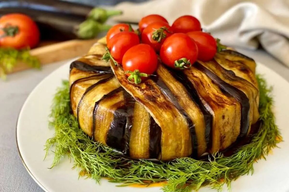سالاد بادمجان باکویی ؛ سالاد شیک و خوشمزه