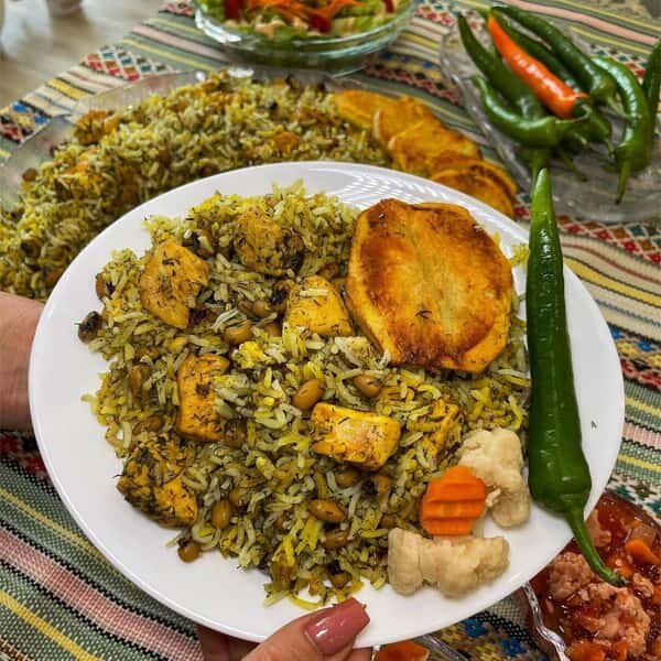 طرز تهیه لوبیا پلوی شیرازی ؛ غذایی خوشمزه و پرطرفدار با دستوری ساده