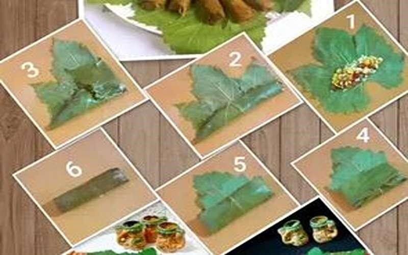 آموزش انواع روش‌های پیچیدن برگ دلمه، از سیگاری تا بقچه‌ای